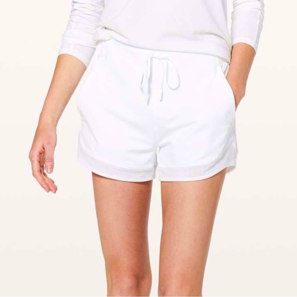 lululemon athletica White Athletic Shorts